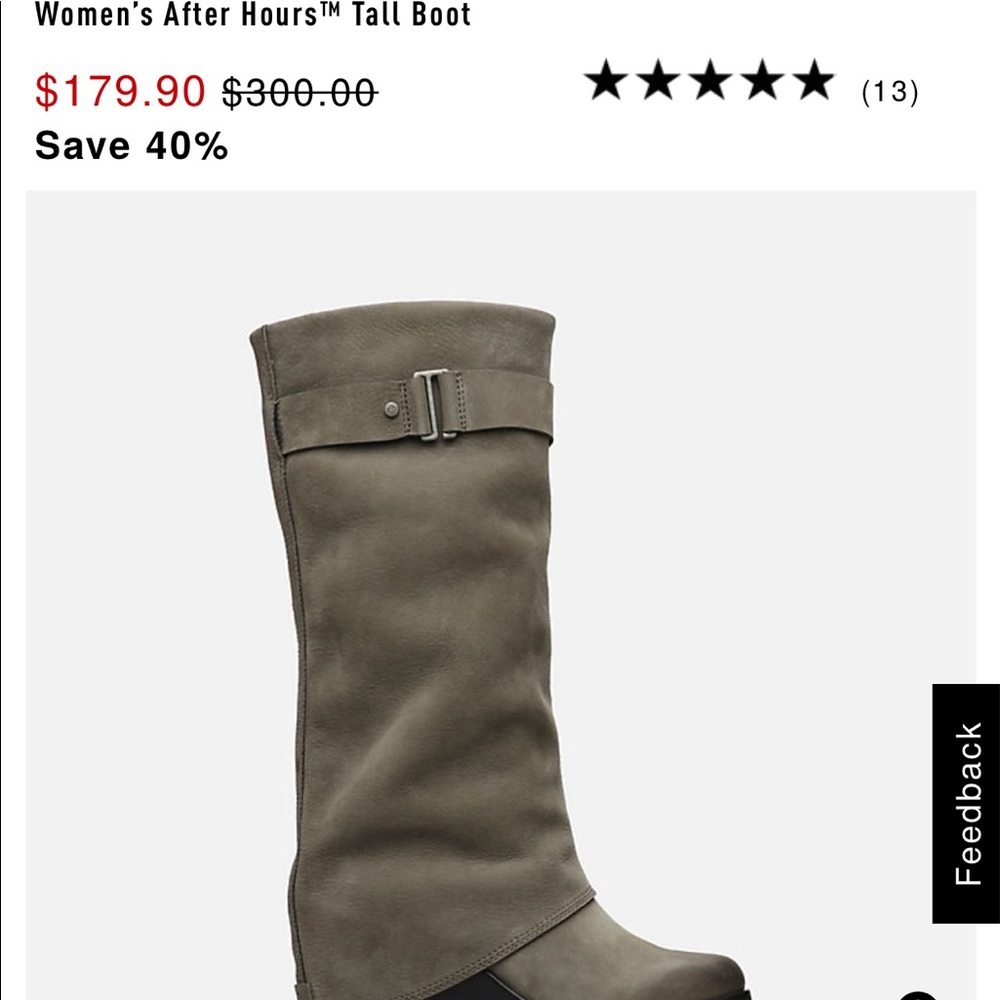 Worn once - SOREL after hours tall boot size 8 -